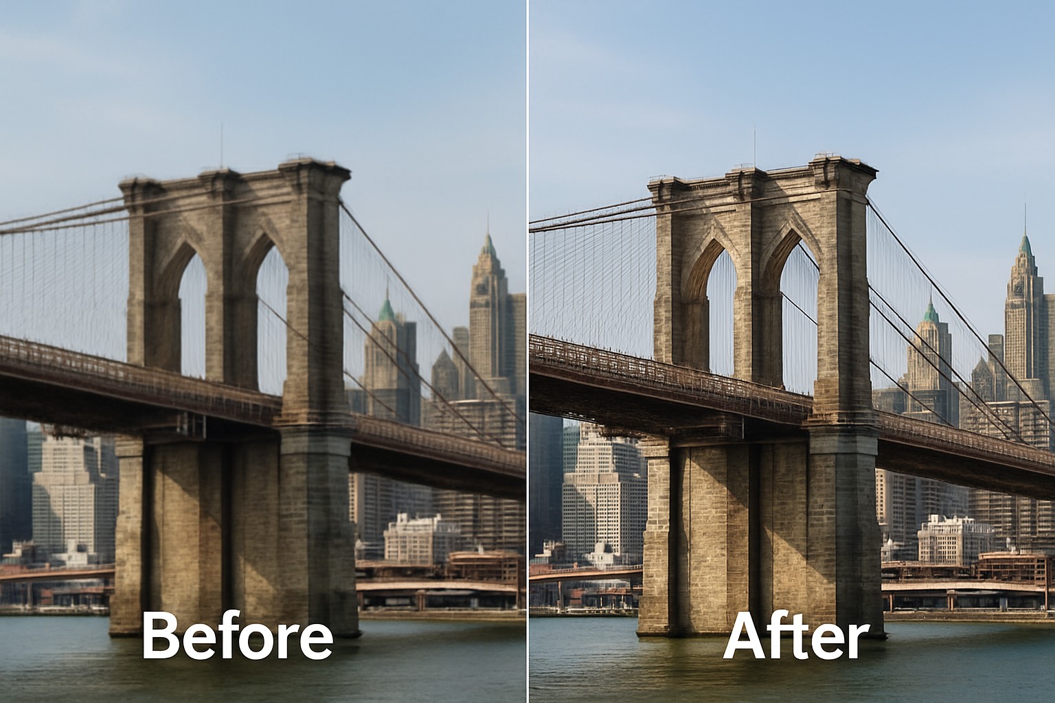 AI画像高画質化ツール橋