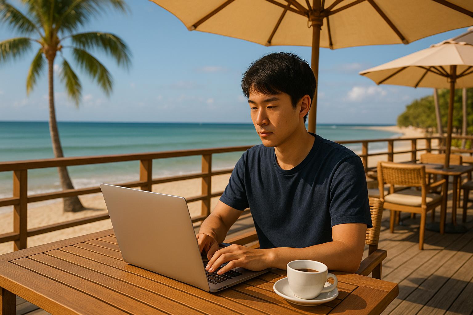 ビーチカフェ作業