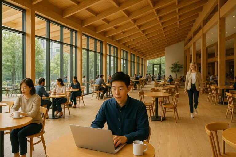 PCで作業中男性